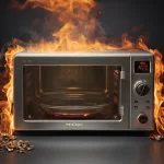 داغ شدن بدنه مایکروویو